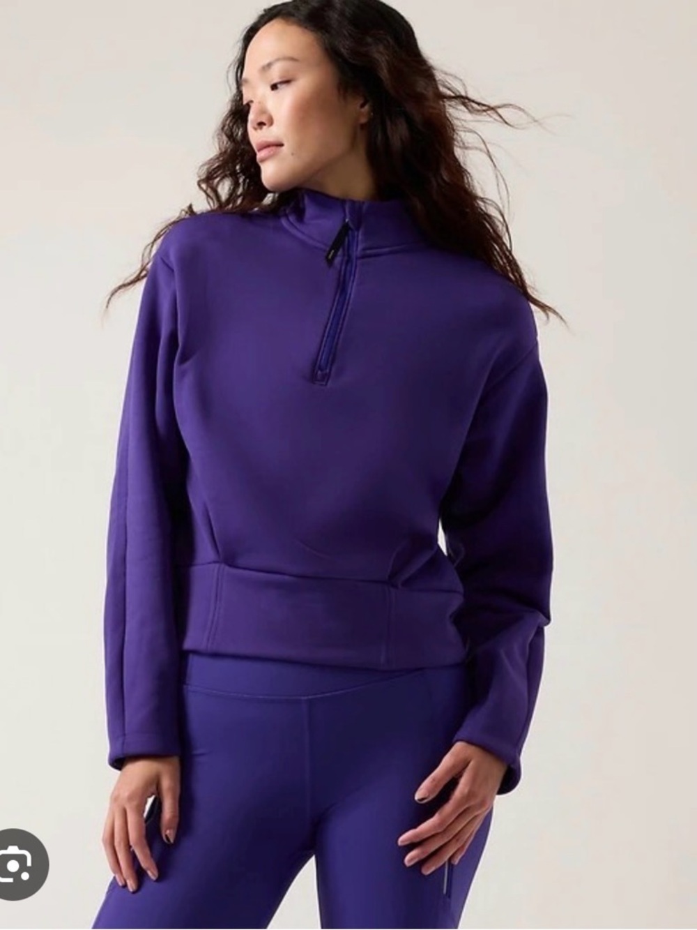 Athleta Altitude  Polartec fleece  half-Zip sweatshirt